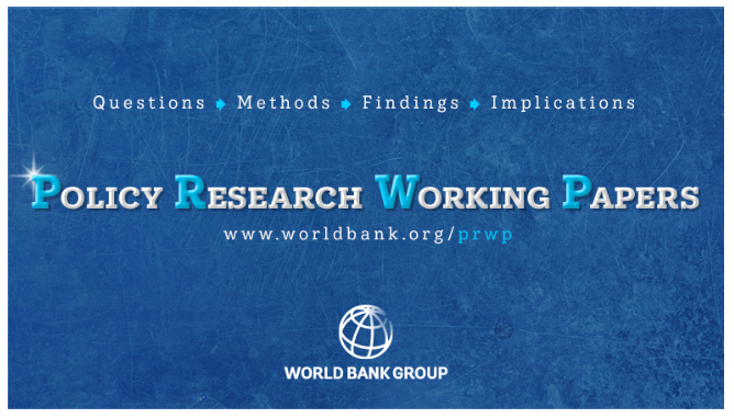 World Bank Policy Research Working Papers