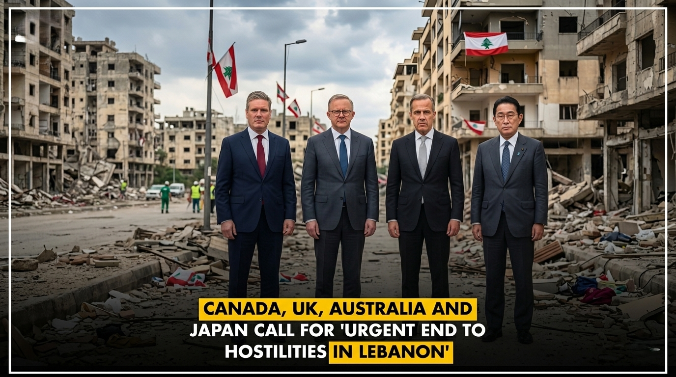 International Coalition Calls for Immediate Ceasefire in Lebanon